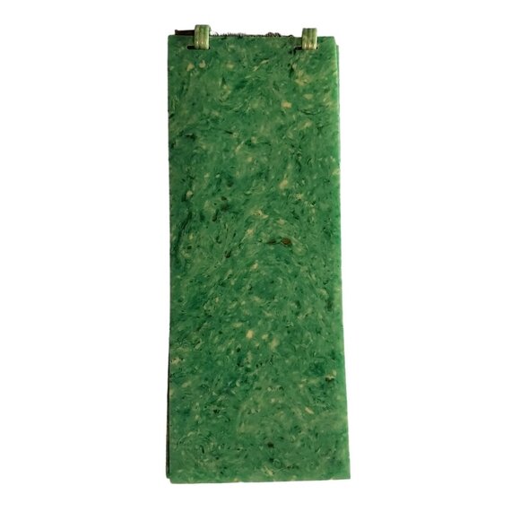 Vintage Antique Auction Bridge Celluloid Score Book Green With Parrot Cover - Picture 3 of 7